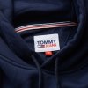 Bluza Tommy Jeans męska granatowa kangurka z kapturem